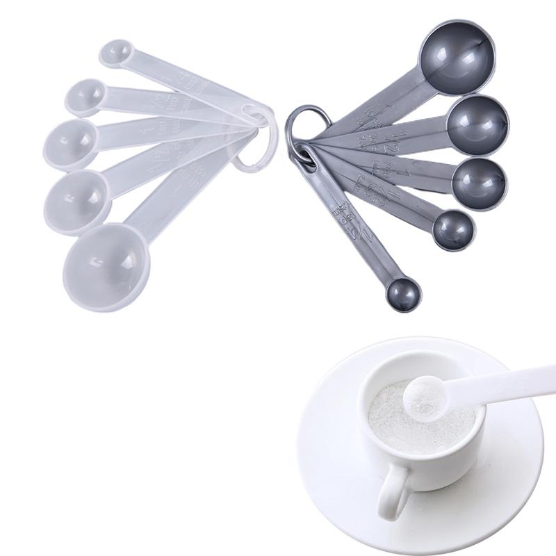 5Pcs/Lot Measuring Spoon With Scale For Kitchen Cake Baking Spoon Set With Scale