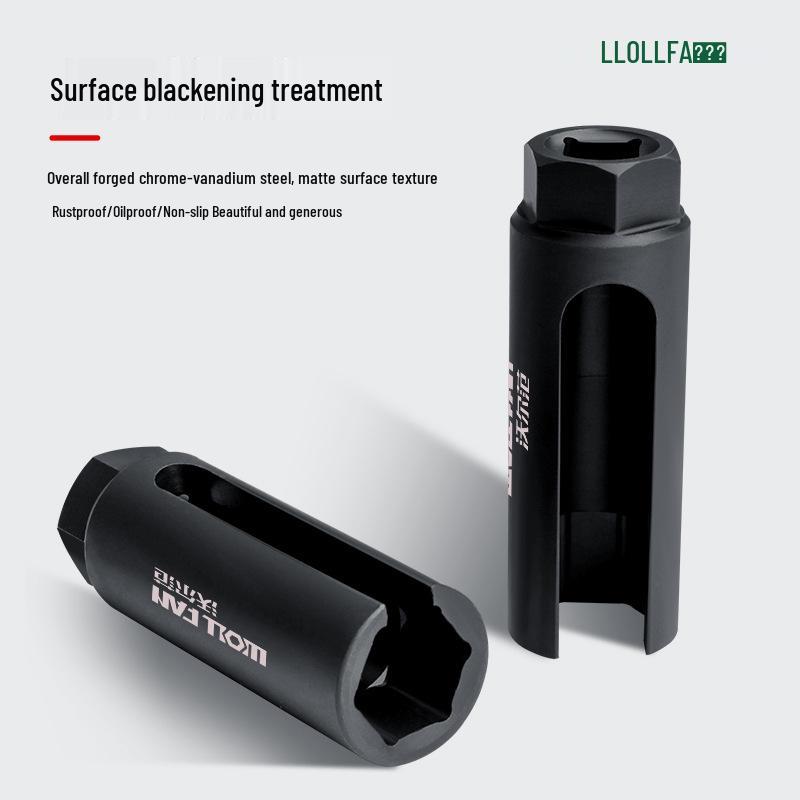 Japanese 22mm Oxygen Sensor Socket Wrench - Open-End Removal Tool
