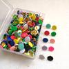 100Pcs Tacks Point Round Push Pins Notice Board Cork Board Tacks Office Supplies Map Tacks