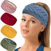 1Pcs Winter Knitted Windproof Headband Warm Inner Layer Headwear for Women Atmosphere Sports Twist Hair Accessories
