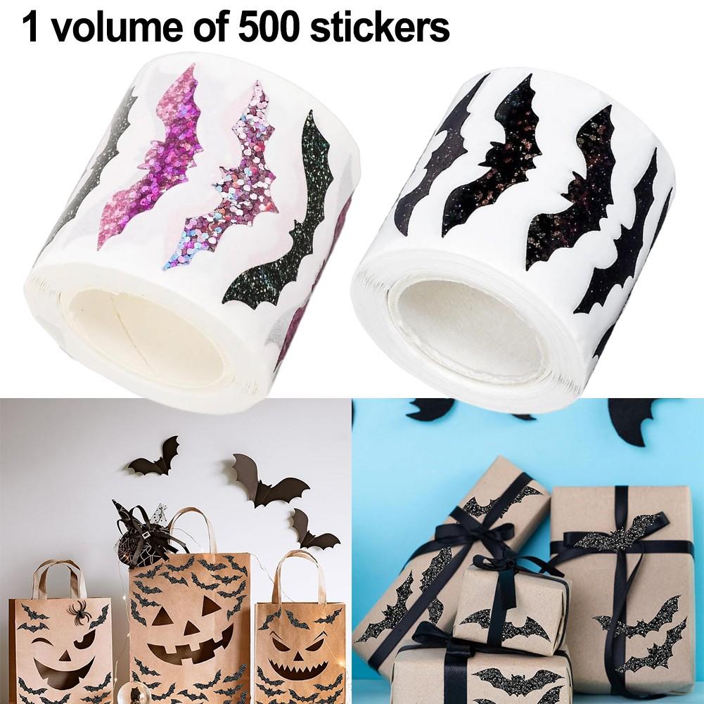 Halloween Fledermaus Aufkleber Glitzernde Fledermaus Aufkleber Wasserdichte Abziehbilder