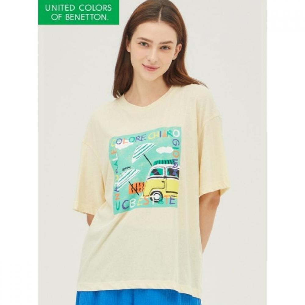 

BeneTTon Aqua PrinTing T shirT baTs74331 CR/42