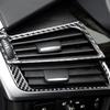 Real Carbon Fiber Car Accessories Dashboard Side Air Vent Trim Cover Soft Sticker For BMW X5 F15 2014-2018 X6 F16 2015-