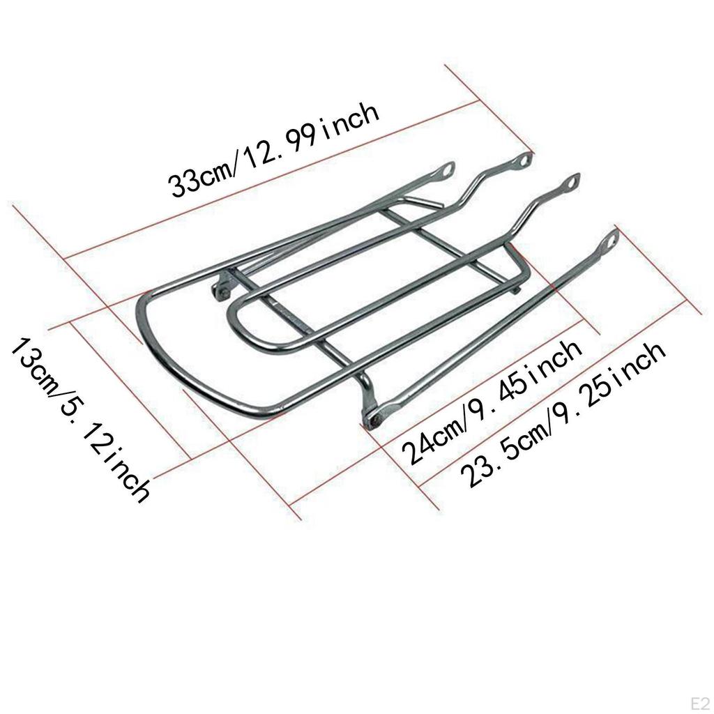 Luggage Rack, Thickened Rear Carrier Made of Solid Frame Steel for The Back , Rack
