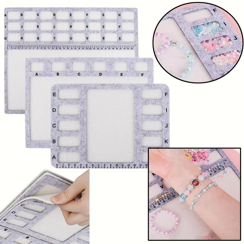 High Quality Felt Felt Beading Tray Felt Surfaces Alphabetic Scale Beading Mat Measurement Markings Nonslip Bead Pad Art Crafts