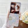 Colorful Embossed Effect Watercolor Flower Phone Case for Motorola Razr 60 Ultra 50 2024 Ultra 2025 Slim Camera Protection Cover