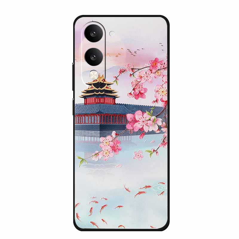 3D Emboss Case For Vivo iQOO Z10 Lite Phone Case Coque Flowers Silicone Soft Back Cover For Vivo Y29S Y29T Y19s GT 5G Case Funda
