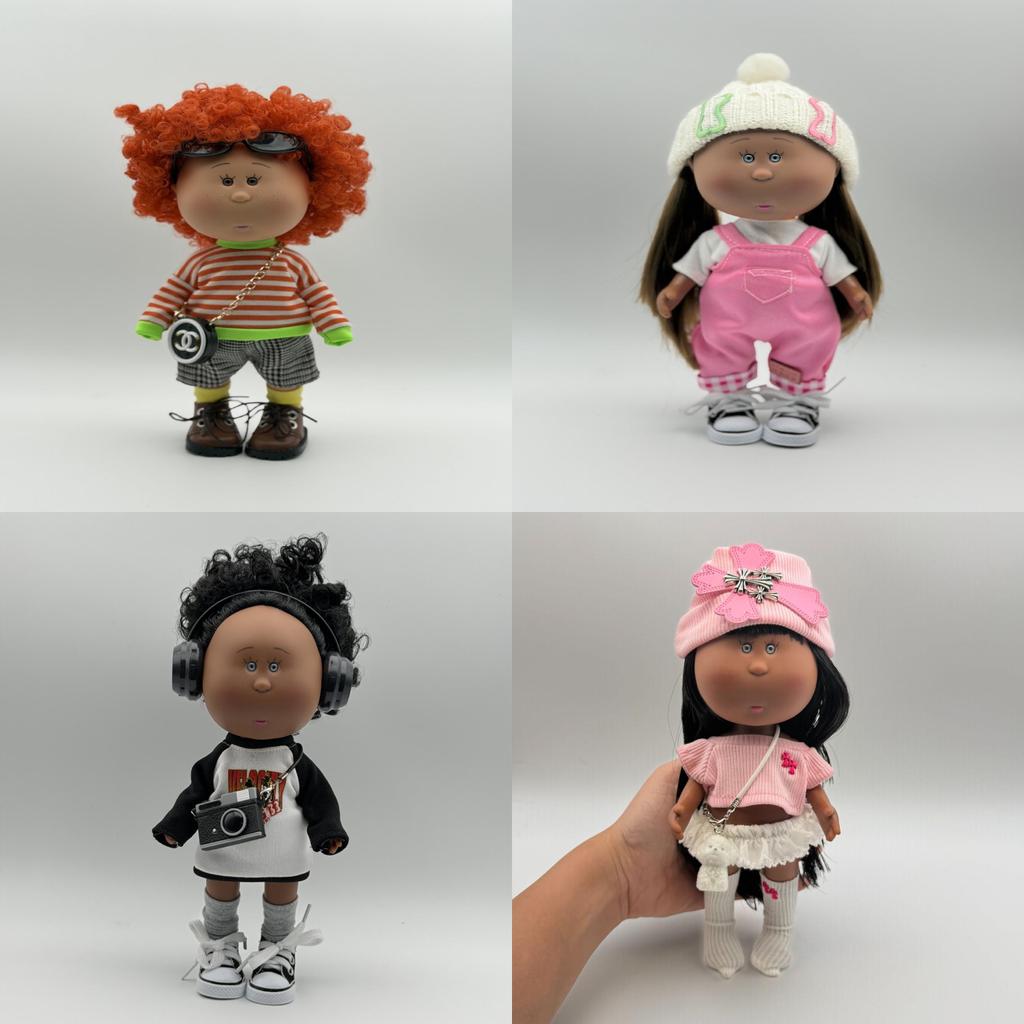 Nines Donil Mia Reversible Vinyl Toy With Dressup Accessories For Kids And Collectors