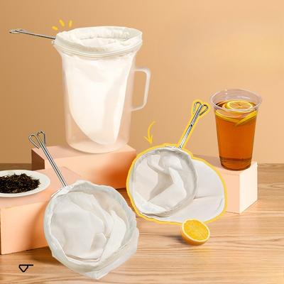 Milchtee-Filterbeutel, Stahlring, Gezogener Teebeutel, Seidenstrumpf, Instant-Teebeutel, Filtersieb, Teefilterbeutel