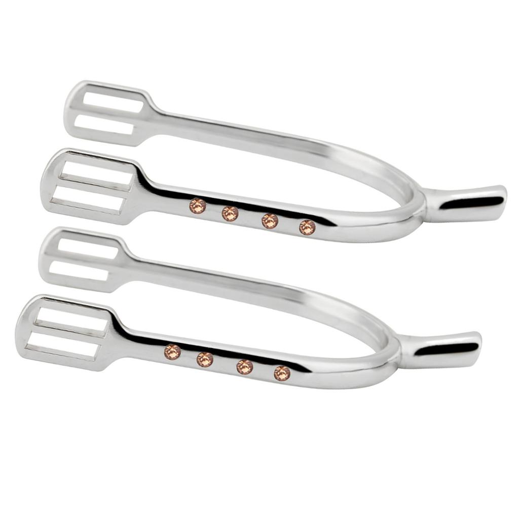 Young Girl Chrome Plated Spurs Women S Chrome Brass Zinc Alloy Narrow Spurs