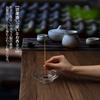 Incense holder, incense burner for Buddhist altars, Japanese-style [Transparent Incense Burner] Glass incense burner, alloy incense holder, stylish in