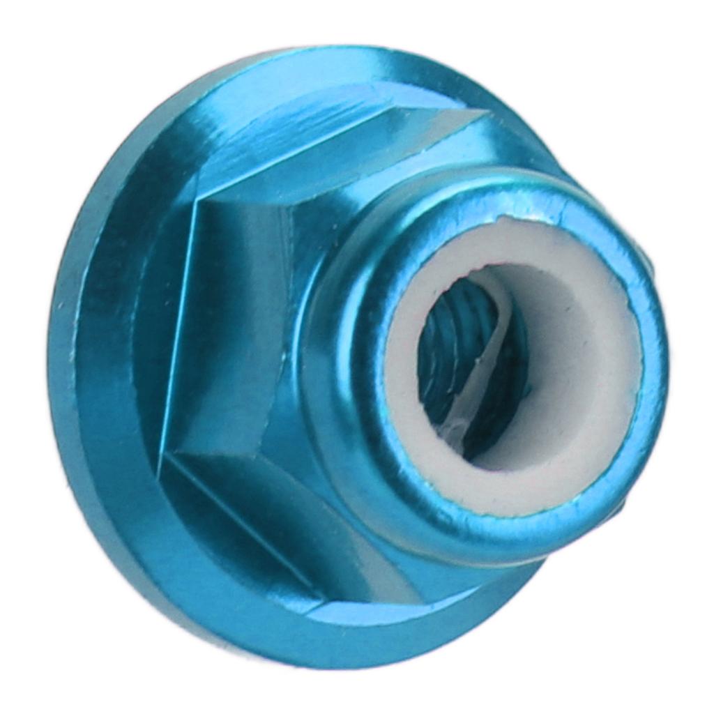 4Pcs RC Car Nuts M4 Aluminum Alloy 4mm Inner Diameter RC Car Accessory for 1 Celsius 10 Remote Control Vehicle