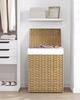 Hand-woven Rattan Laundry Basket 90L Laundry Organizer with Lid