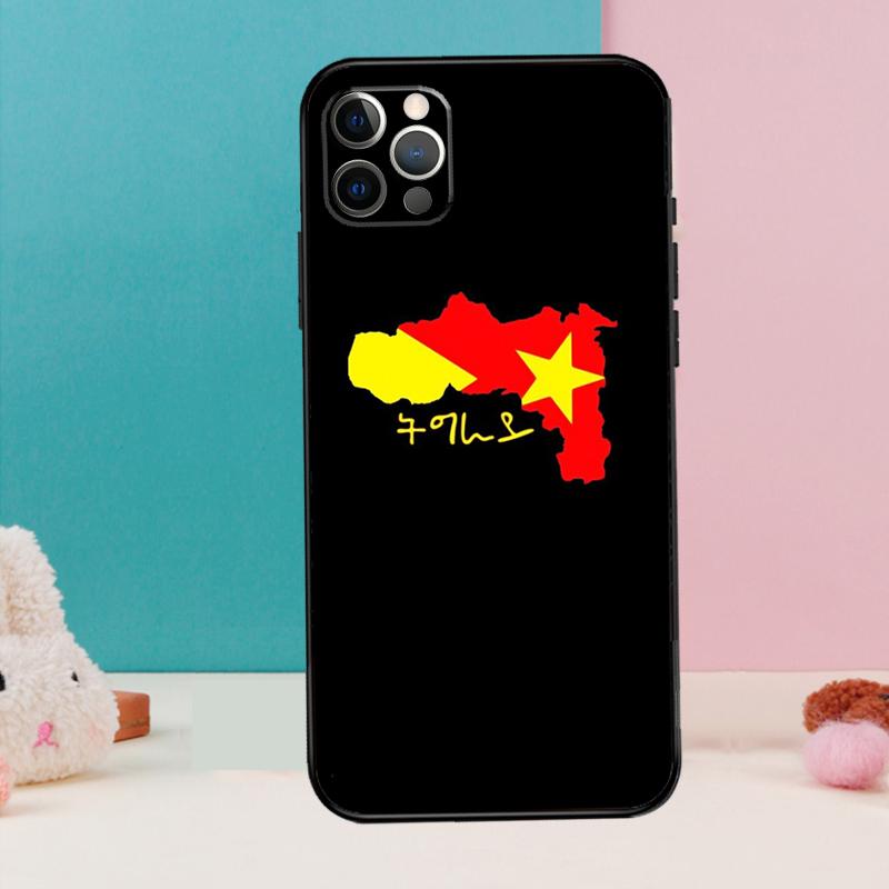 Tigray Flag Phone Case For iPhone 17 Air 16 15 14 13 12 11 Pro Max 12 13 mini 15 16 Plus 16e Cover Coque