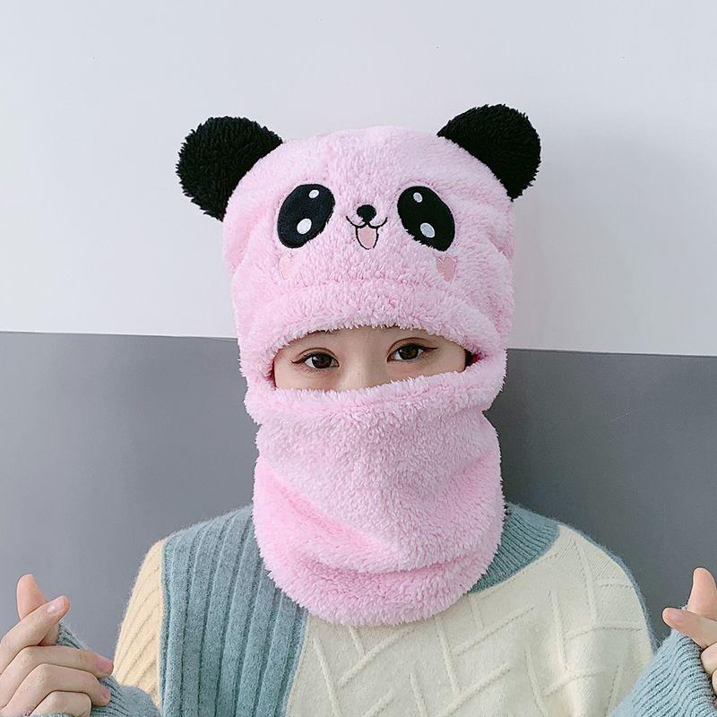 

Зимние женские уличные шапки с капюшоном, теплый шарф, мультяшная шапка с капюшоном, ветрозащитные шапки для верховой езды, защищающие от холода one size