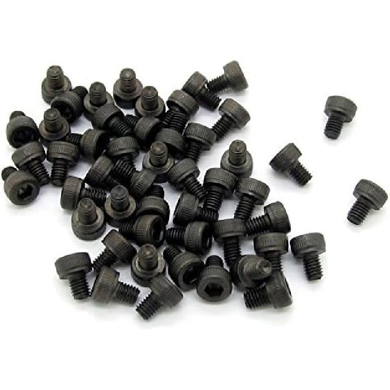 JIUWU 50 Pcs M3x4mm Carbon Steel Hex Socket Head Screw Bolts M3 Screws Wall Mount Screws T Slot Bolts M3x4mm