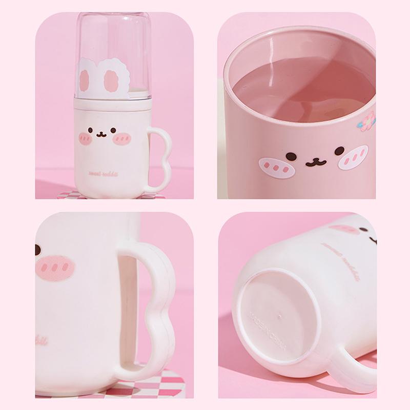 New Cute Wash Cup Household Tooth Cup Portabletoothbrush Storage Box Travel Grooming Set Children Cartoon Mouthwash Cup