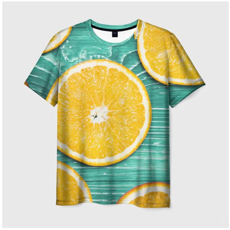 Summer Round Neck Funny Fruit Pattern 3D Print Top Fashionable Casual Street Hip Hop Short Sleeved Men's and  Women's Couple Unisex T-shirts