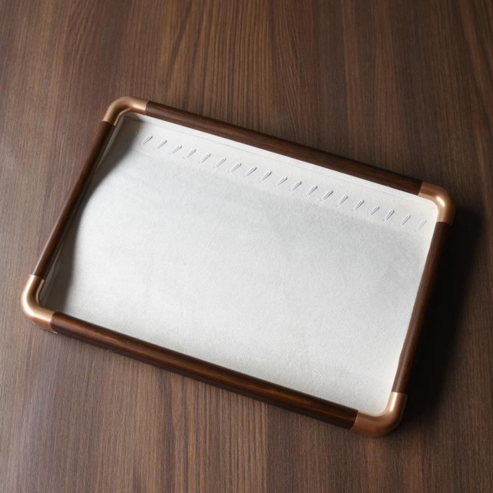 Velvet Wooden Jewelry Tray Necklaces Bracelets Jewelry Display Tray  Jewelry Storage