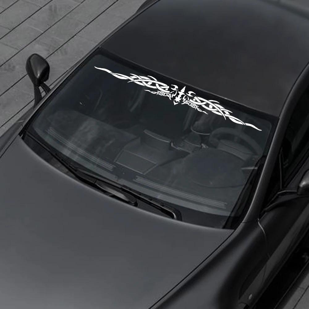 Car Front Windshield Sticker Graphics Creative Windscreen Decor Decal Vinyl DIY Wraps Decoration Auto Para Tuning Accessories