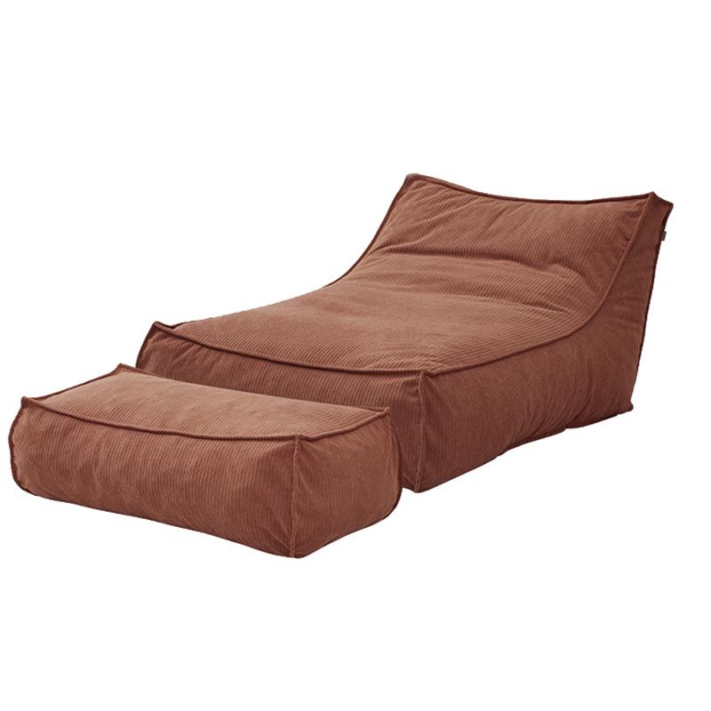 Lazy Compression Sofa Modern Sponge Sofas Relaxing Giant Single Sofa Aesthetic Luxury Living Room Tatami Sofas with Footstool
