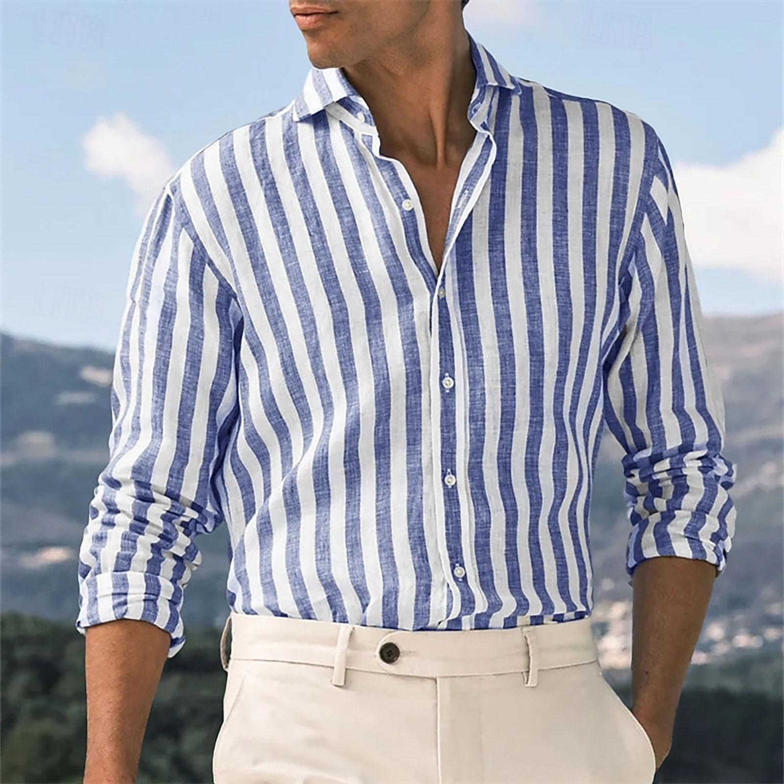 

Мужская летняя новая свободная рубашка с длинным рукавом с принтом, кардиган, пляжная рубашка XL небесно-голубой