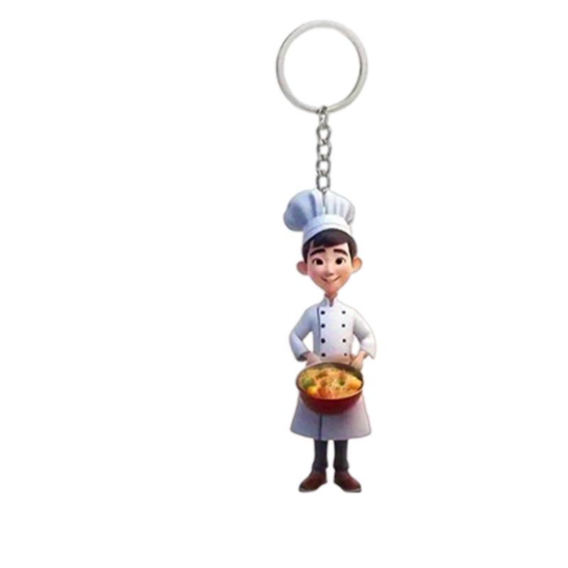 

Delightful Acrylic 2D Flat Cartoon Pattern Keychain Pendant Ideal For Car Decoration Or Personal Items Backpack Ornament