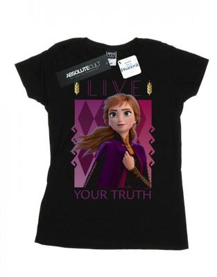 Womens/Ladies Frozen 2 Anna Live Your Truth Cotton T-Shirt