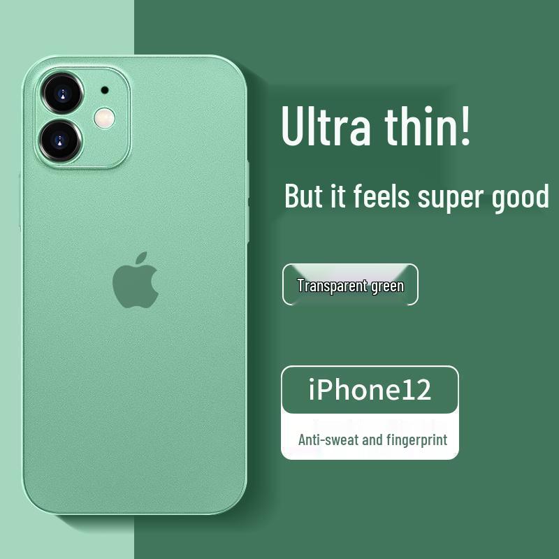 Ultra-Thin Matte Silicone Protective Case for iPhone 12/13 Pro Max with Full Lens Coverage