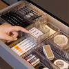 12pcs Adjustable Acrylic Drawer Dividers - Space-Saving Organizer for Desk Vanity and Office Supplies Ideal for Cosmetics and Stationery Storage