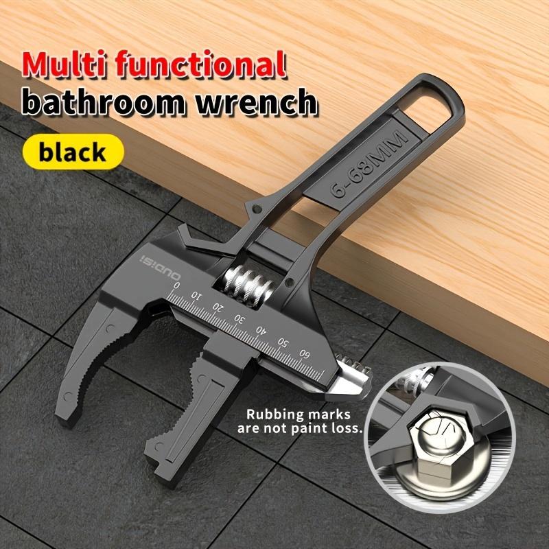 

Инструмент для ванной комнаты, многофункциональный ключ с короткой ручкой и большим отверстием, ключ для обслуживания, канализационный ключ