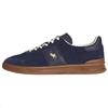 Polo Heritage Aera Leather Lace-Up Low-Top Sneakers Men Sneakers Navy-Blue 100059705