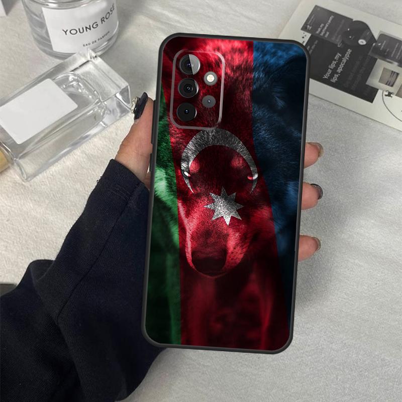 Azerbaijan Flag Phone Case For Samsung Galaxy A34 A54 A14 A13 A23 A33 A53 A73 A52 A42 A32 A22 A12 A51 A71