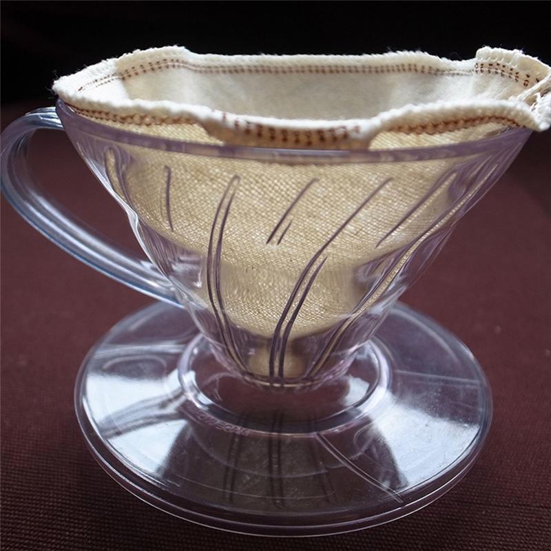 AB66-Plastic Spiral Funnel Coffee Filter Cup V Shaped 60 Coffee Dripper Hand Filter Coffee Hand Drip 01/02