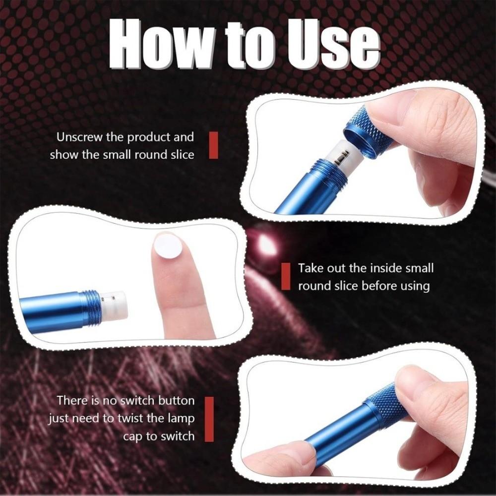 Aluminum Body LED Flashlight Keychain Super Bright Small LED Flashlight  Camping Use