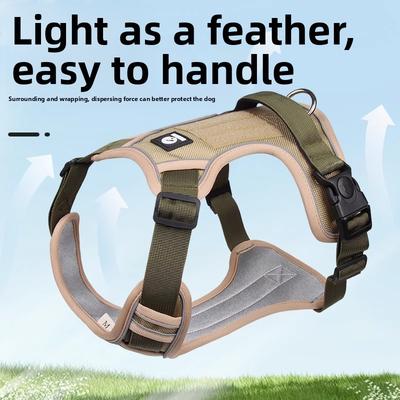 Large Dog Leash, Explosion-proof Flushing Vest Type Chest and Back Strap, Medium and Large Dog Walking Leash, Dog Chain