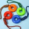 Yousheng Spiked Ring Dog Chew Toy for Aggressive Chewers Interactive Squeaky Spiky Ring with Rope Dog Training Fetch Toy for Small Medium Large Dogs