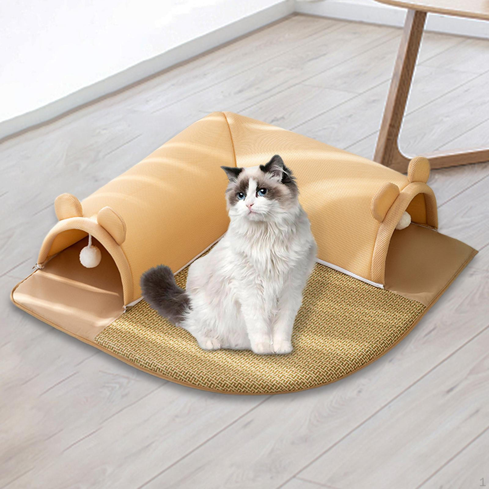 

Туннельное гнездо для кошек с игровым мячом, товары для домашних животных, интерактивная игрушка для котят, кошек-трубочек S