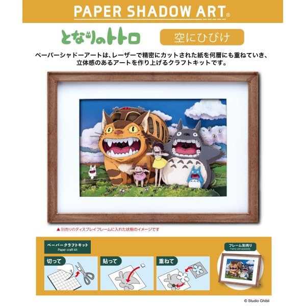 Mijn buurman Totoro Papier Schaduwkunst Echo in de Hemel SA-01X