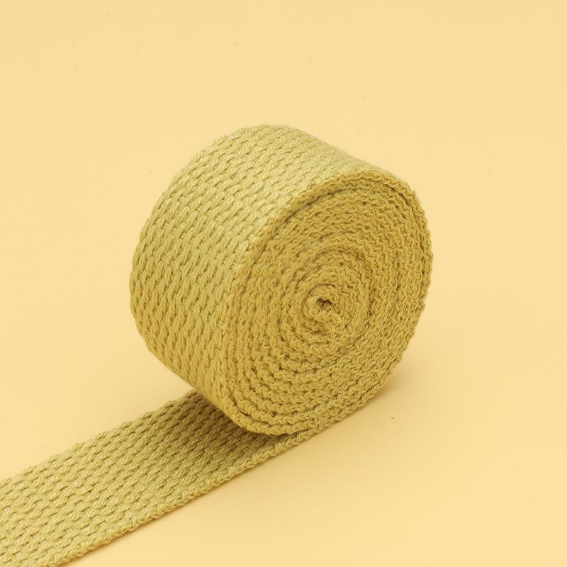 20-50mm 2mm Thick Cotton Webbing Tapes Canvas Webbings Ribbon for Sewing Clothing Belt DIY Bags Strap Band Accessories 10Meters