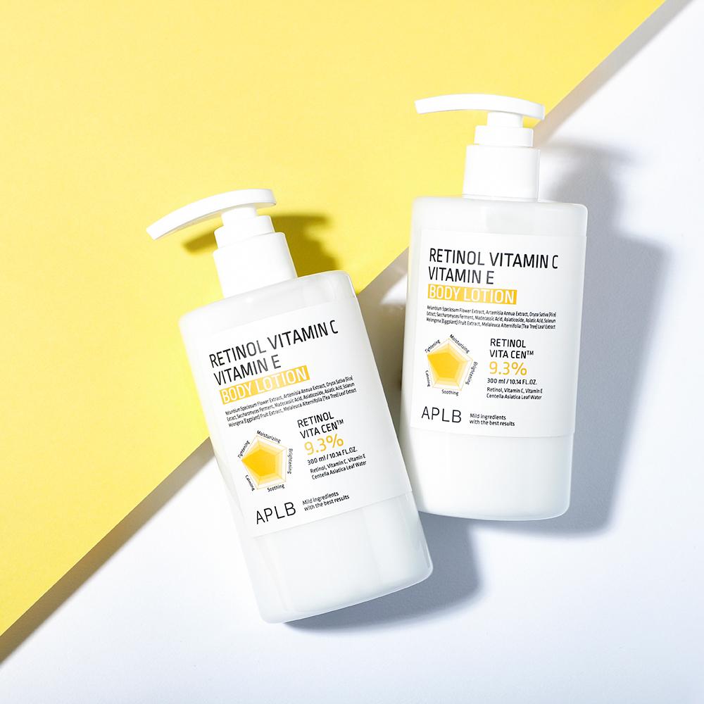 APLB Retinol Vitamin C Vitamin E Body Lotion 300ml - Firming Nourishing, Korean
