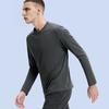 Męskie Koszulki z Okrągłym Dekoltem i Długim Rękawem Szybkoschnące Sportowe Lekkie Oddychające Regularny Krój Casualowy Fitness Codzienne