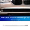 Manshi Electroplated Front Bumper Strip for BMW F02: Fits 730Li, 740Li, 750Li