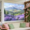 2D Provence Lavender Photography Backdrop Mountain Landscape Background