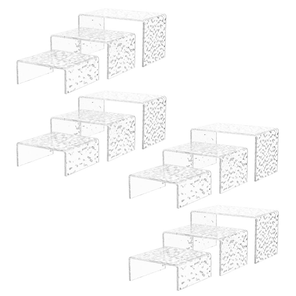 

3-18 шт. прозрачный акриловый дисплей стенд U-образный легкий держатель витрина стойка для драгоценностей косметика полка модель десерт