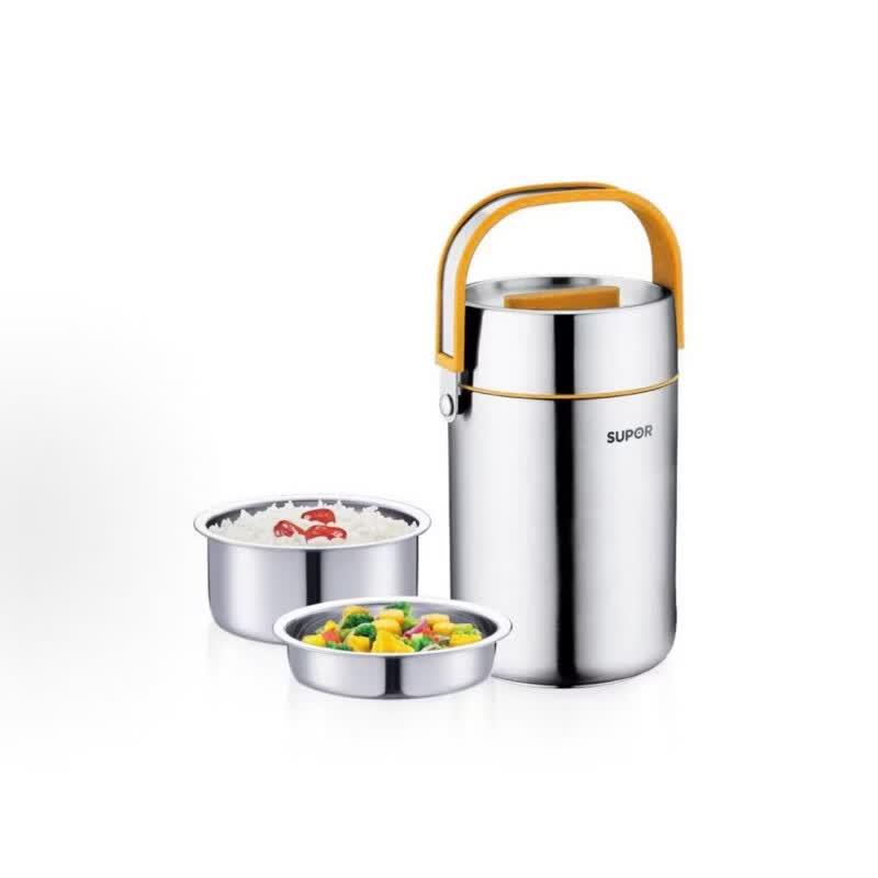 SUPOR 2L 3-Layer Stainless Steel Vacuum Insulated Food Jar