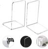 Transparent Acrylic L-shaped Book Stand and Bookend