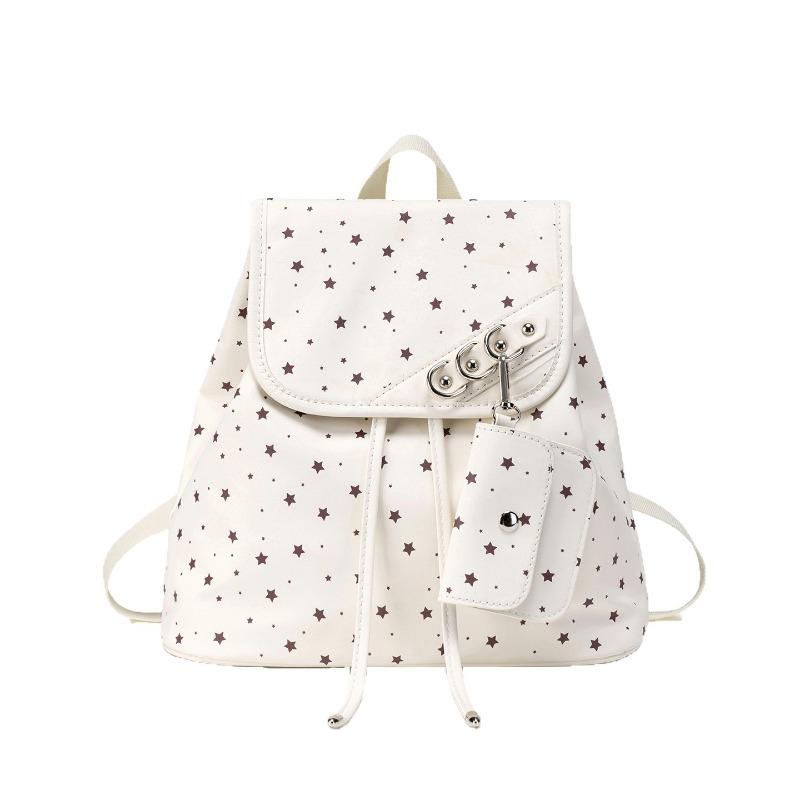 Dual-shoulder Backpack, Sweet Girl Drawstring Travel Backpack, Student Commuting Schoolbag