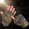 Outdoor Tactical Half Finger Gloves Field Training Sports Riding Mountaineering Non-Slip Motorcycle Full Finger Touch Screen Leather Gloves