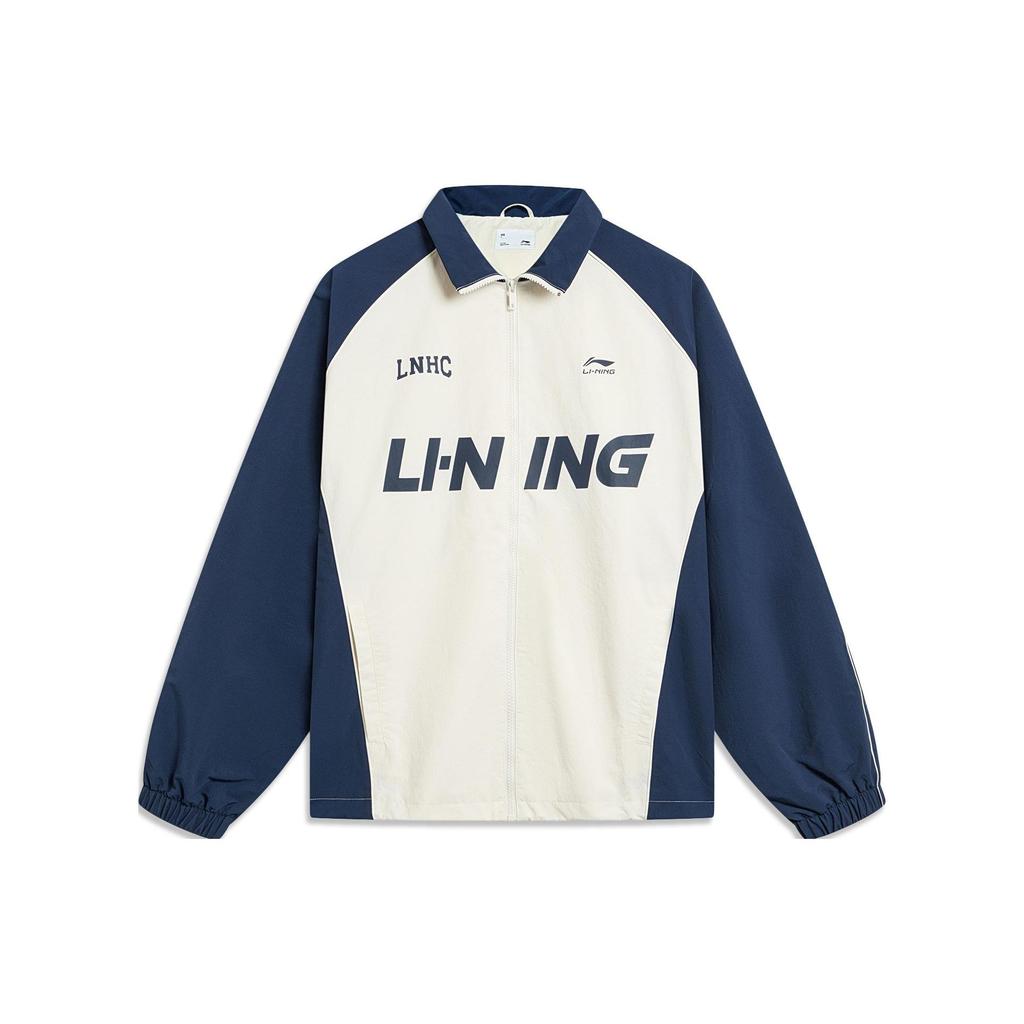 Li-Ning AJDT741-5 Unisex Color-Block Windbreaker Jacket Black/White/Grey